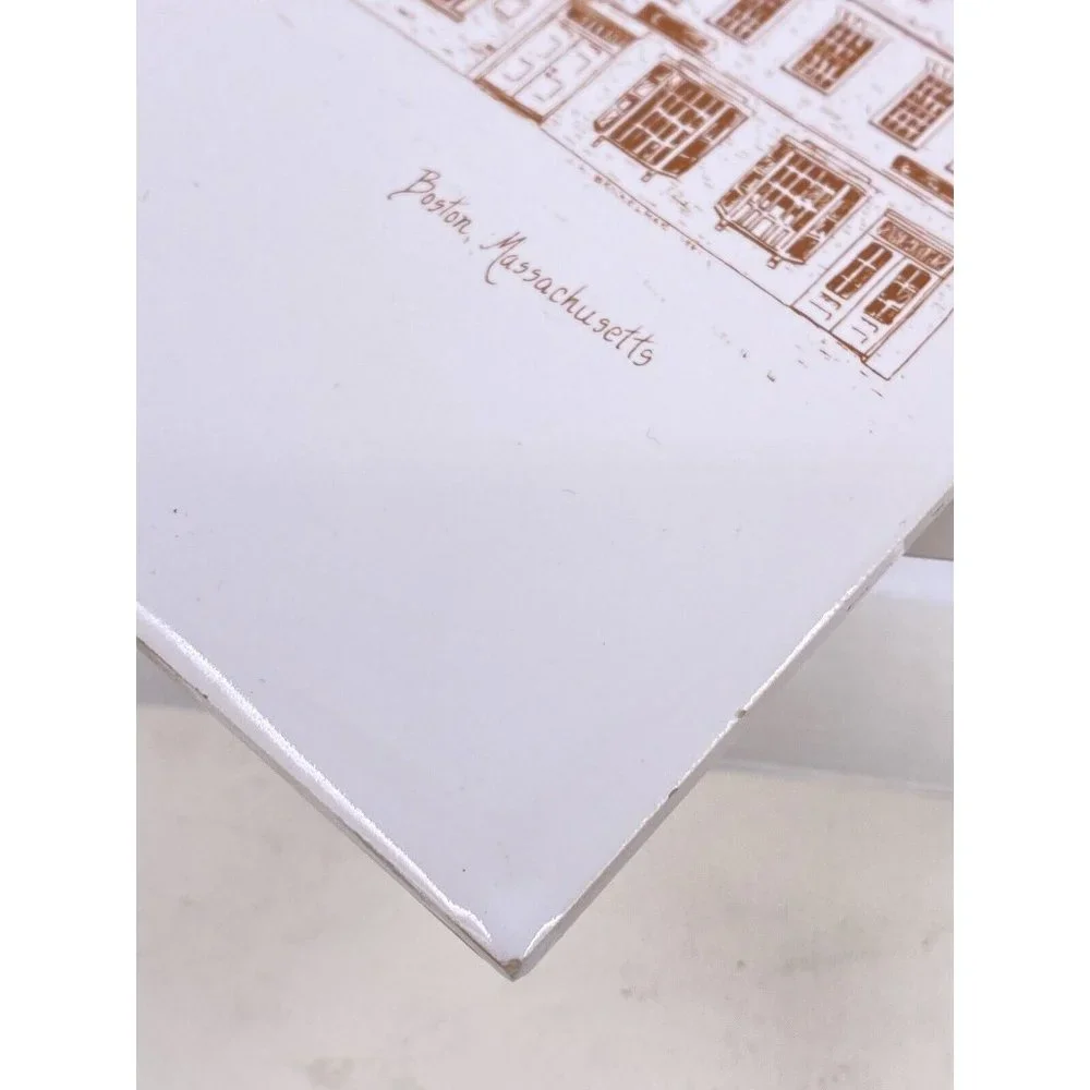 Boston, Massachusetts Liberty bank & Trust Company Ceramic Wall Tile (A2)